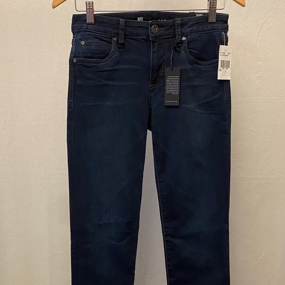 Kut From The Kloth 2 NWT Diana Skinny Jeans Mid Rise Dark Wash New With Tags - Picture 5 of 14